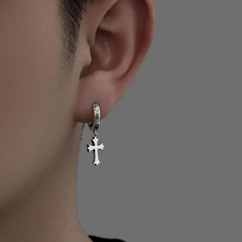 PUENTE 925 Sterling Silver Earrings Men's-2