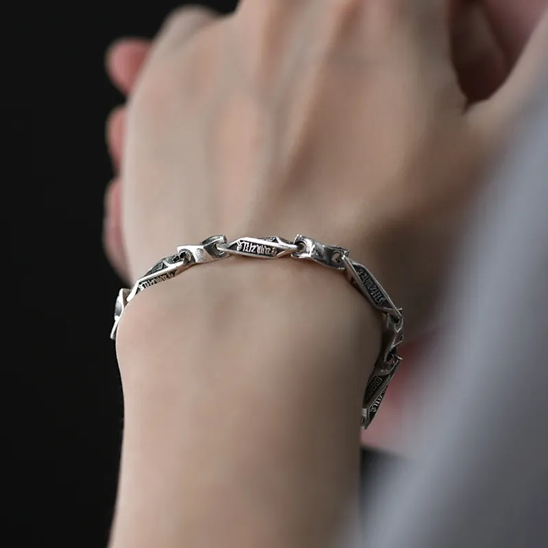 PUENTE S925 Silver Bracelets Men's-2