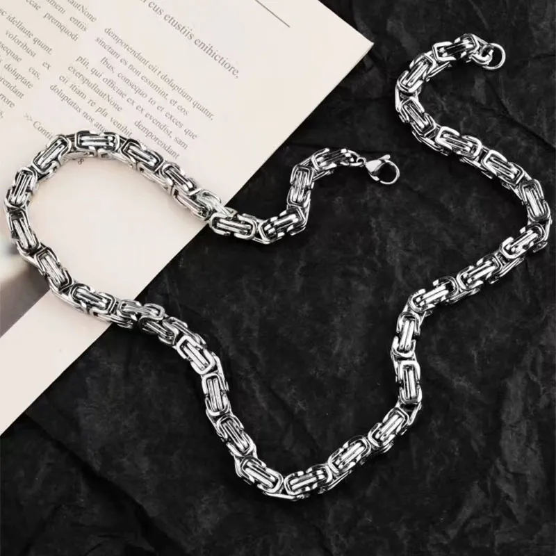 PUENTE S925 Silver Necklaces Men's-3