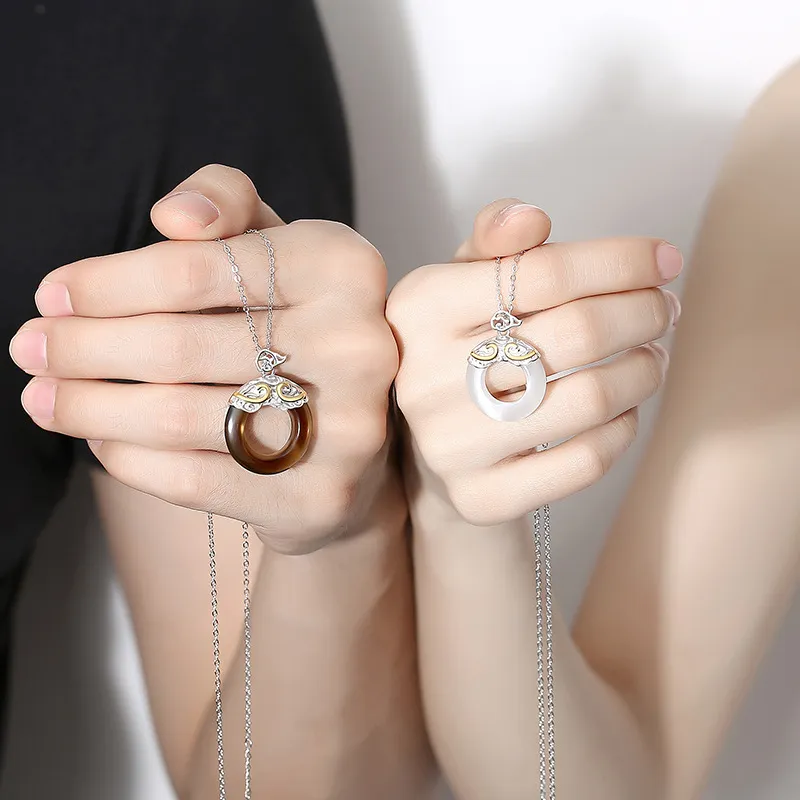 PUENTE 925 Sterling Silver Necklaces Unisex-1