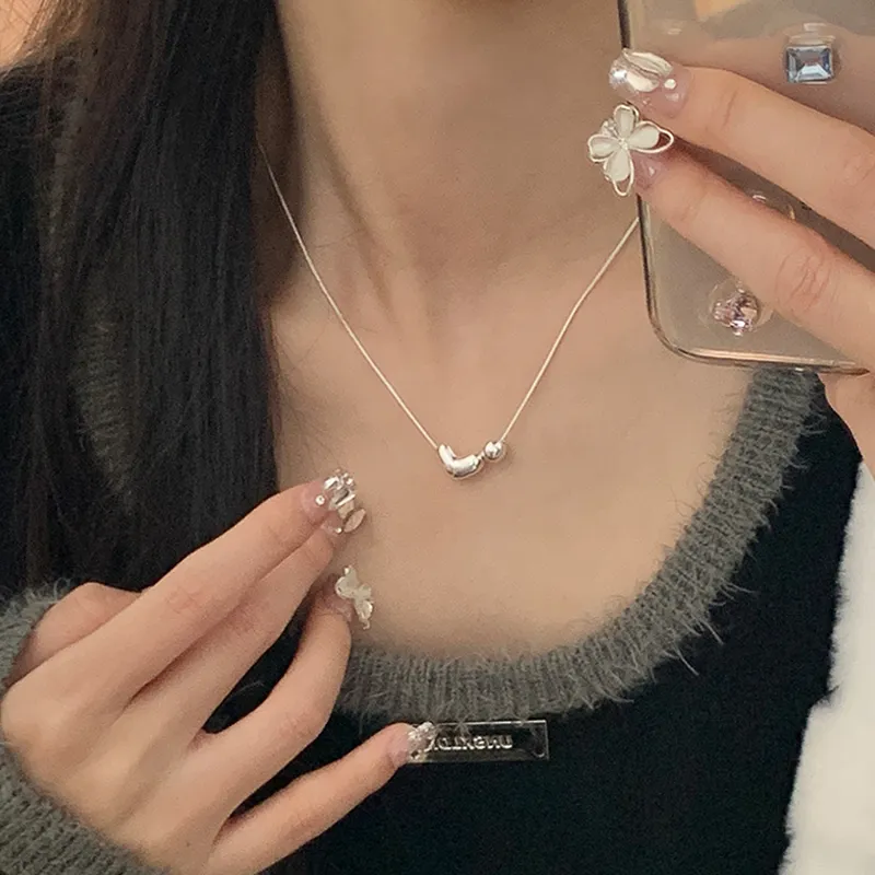 PUENTE 925 Sterling Silver Collarbone Chain Women's-4