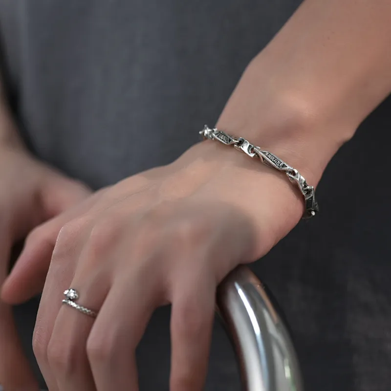 PUENTE S925 Silver Bracelets Men's-1