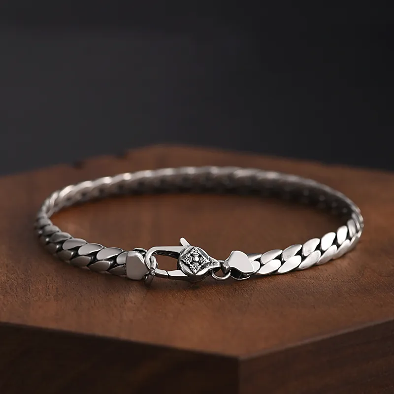 PUENTE S925 Silver Bracelets Men's-6