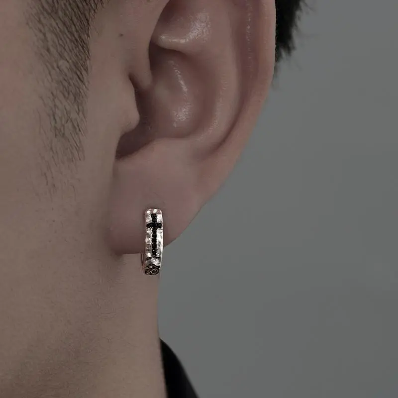 PUENTE Sterling Silver Earrings Men's-1