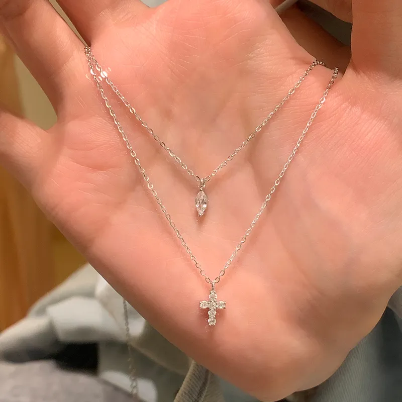 PUENTE 925 Sterling Silver Collarbone Chain Women's-1