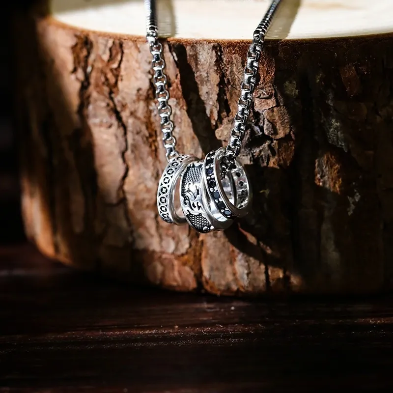 PUENTE S999 Fine Silver Necklaces Men's-4