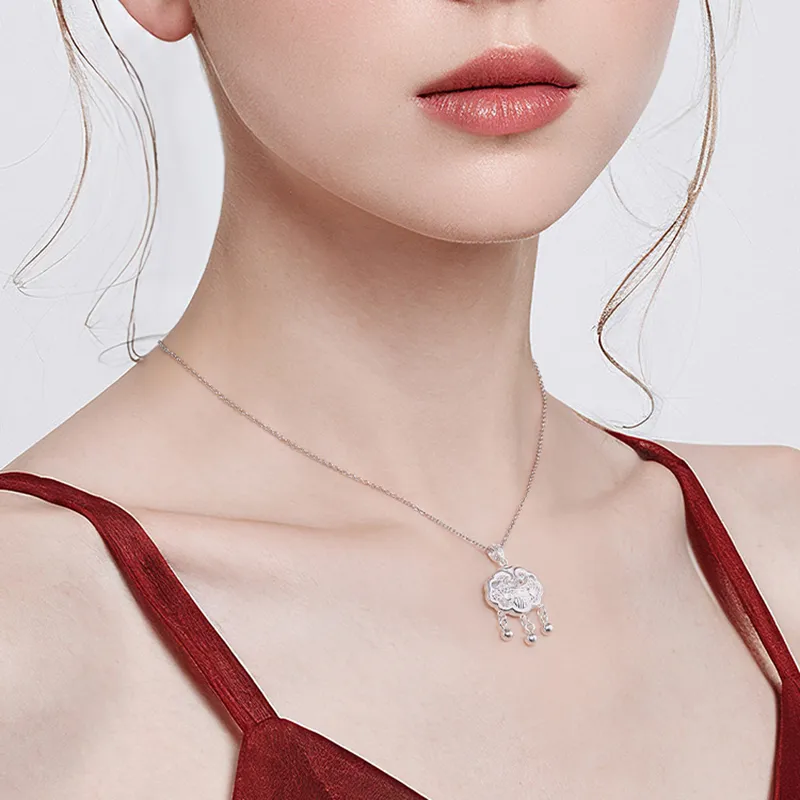 PUENTE 999 Fine Silver Collarbone Chain Women's-1