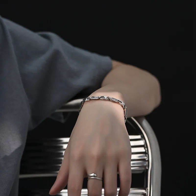 PUENTE S925 Silver Bracelets Men's-4