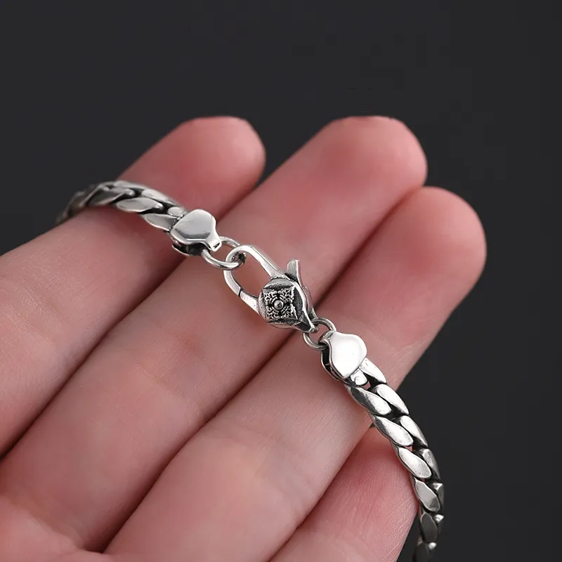 PUENTE S925 Silver Bracelets Men's-5