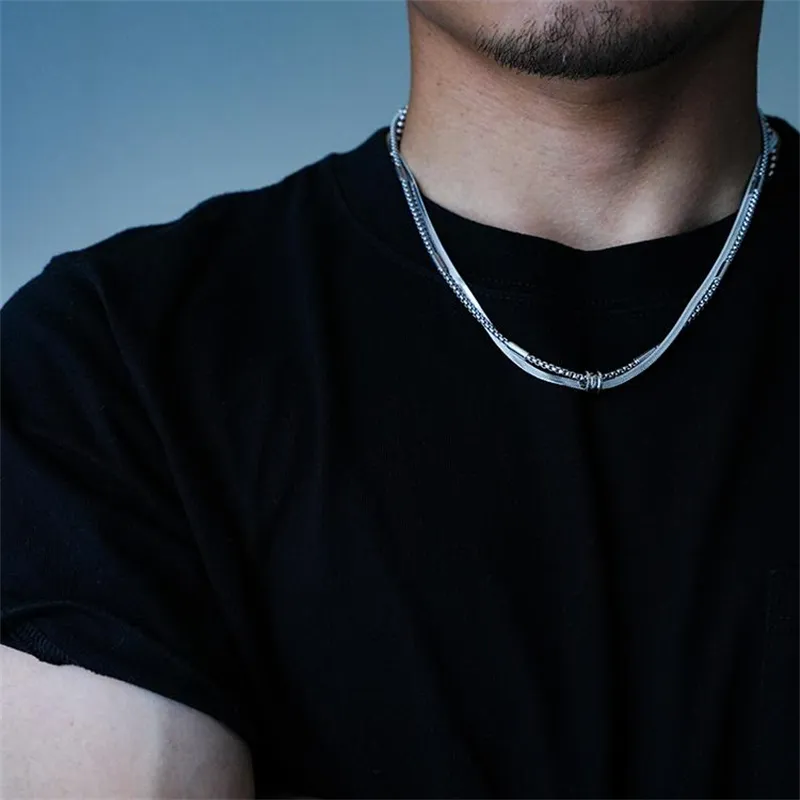 PUENTE Titanium Steel Necklaces Men's-7