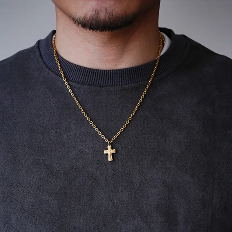 PUENTE Titanium Steel Collarbone Chain Men's-3