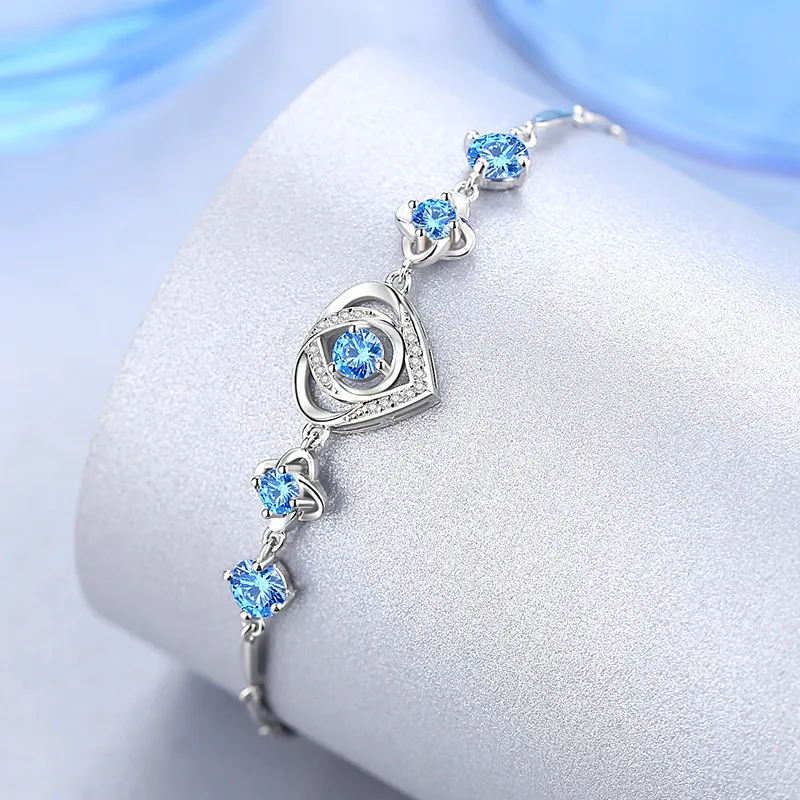 PUENTE S925 Silver With Zircon Bracelets Women's-3
