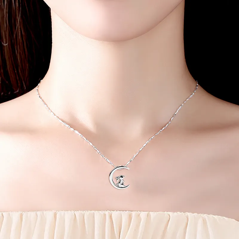 PUENTE 999 Fine Silver Collarbone Chain Women's-1