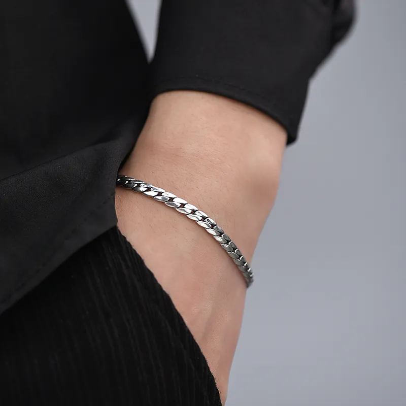 PUENTE S925 Silver Bracelets Men's-4