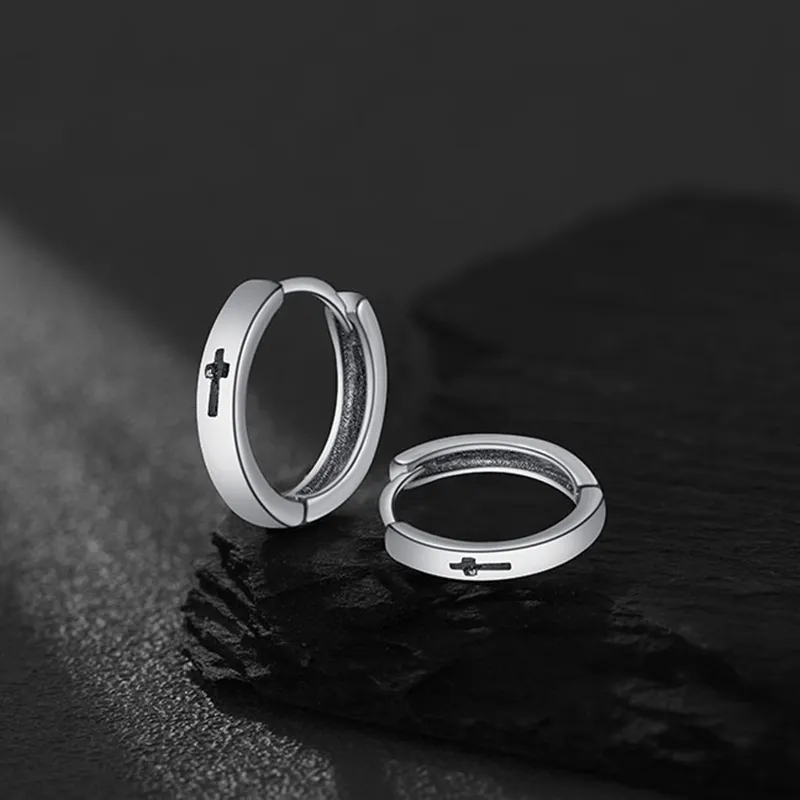 PUENTE 925 Sterling Silver Earrings Men's-3
