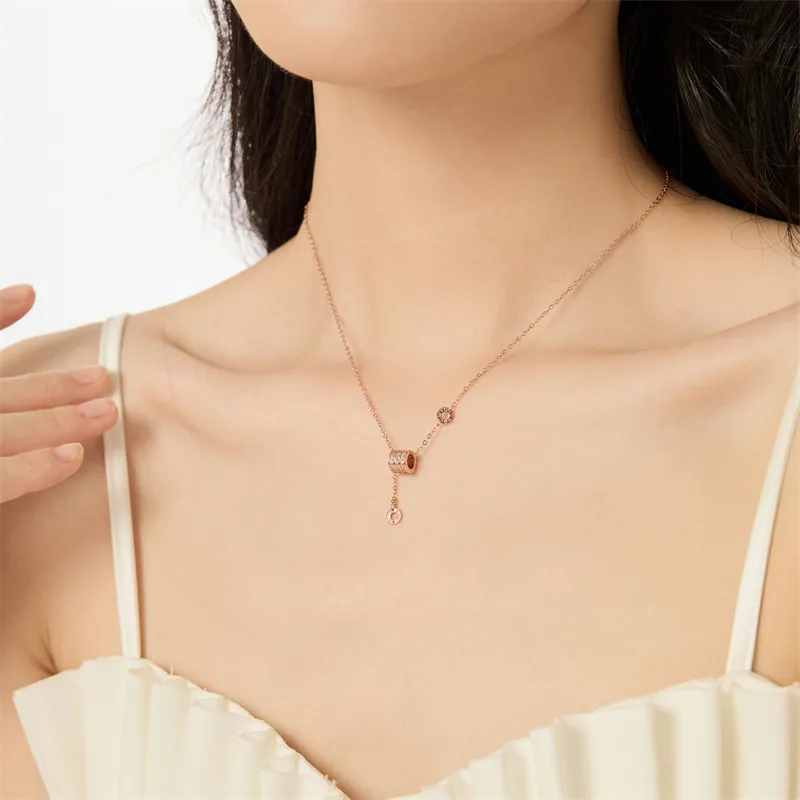 PUENTE S925 Silver Collarbone Chain Women's-4