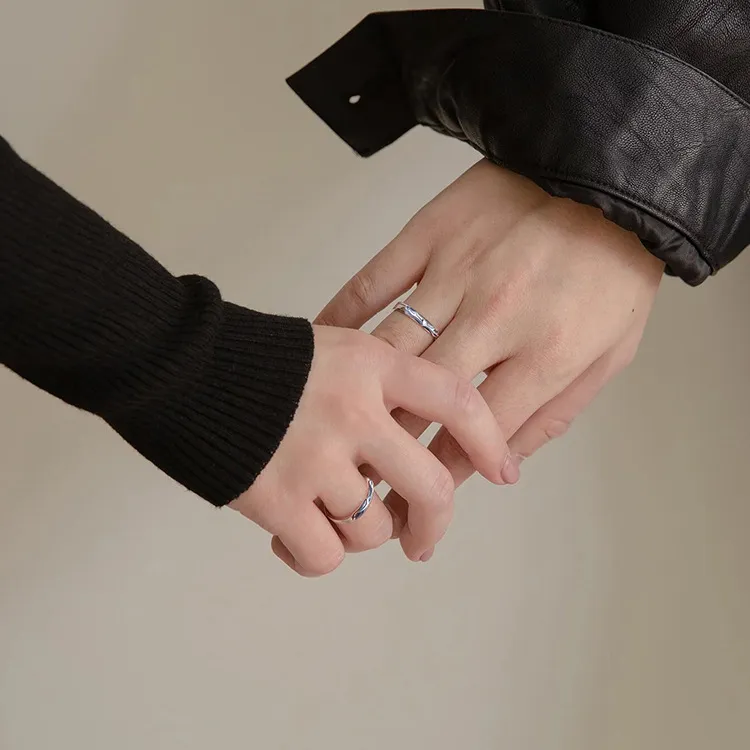 PUENTE 999 Fine Silver Couple Rings Unisex-1