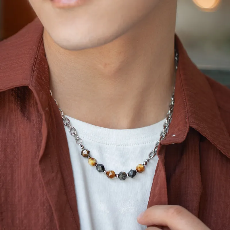 PUENTE Titanium Steel Necklaces Men's-1