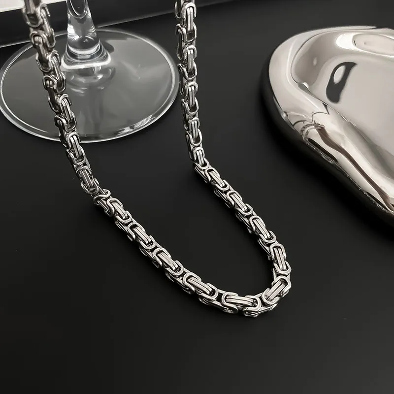 PUENTE S925 Silver Necklaces Men's-4