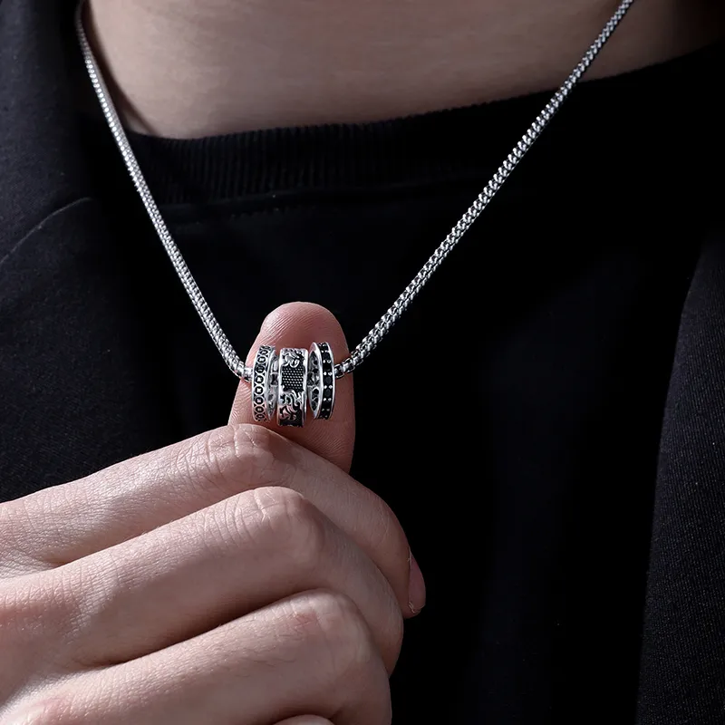 PUENTE S999 Fine Silver Necklaces Men's-1