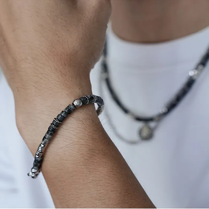 PUENTE Tiger's Eye Stone Bracelets Men's-7