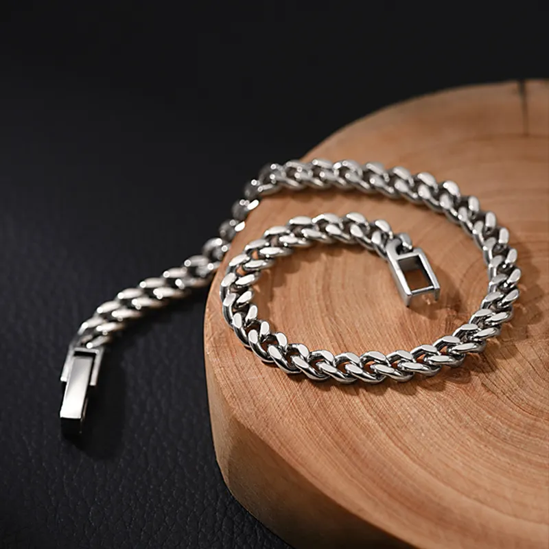 PUENTE S925 Silver Bracelets Men's-11