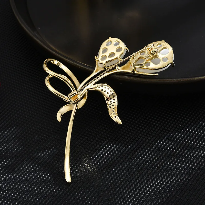 PUENTE Copper Brooches Women's Gold-2