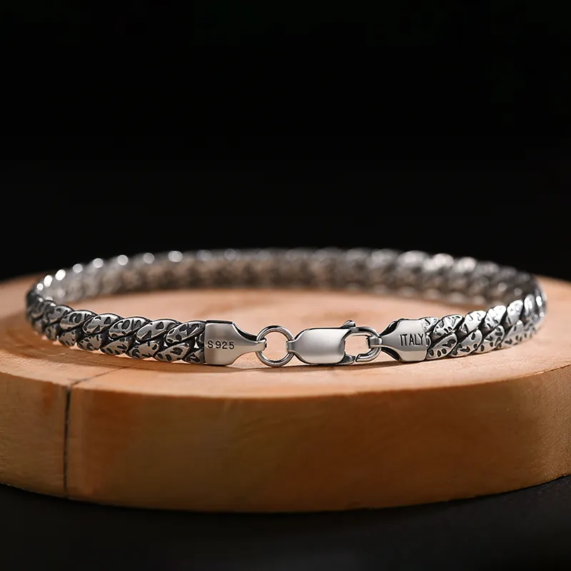 PUENTE S925 Silver Bracelets Men's-4