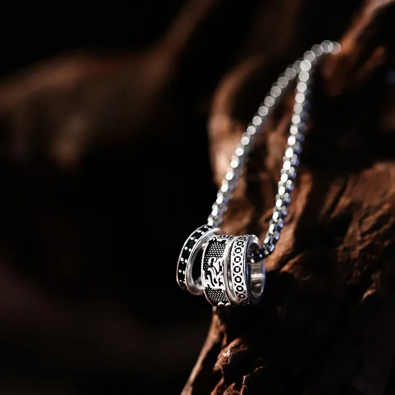PUENTE S999 Fine Silver Necklaces Men's-3