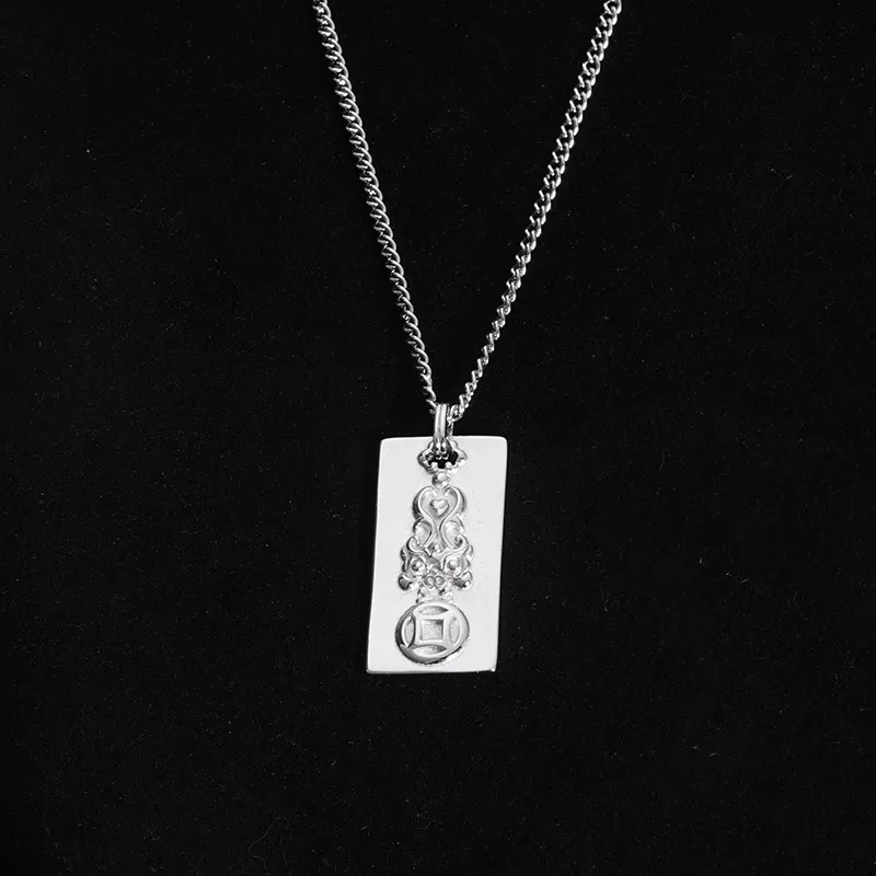 PUENTE S925 Silver Necklaces Men's-3