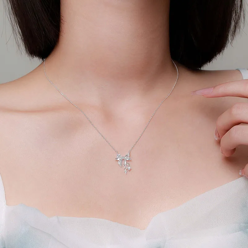 PUENTE 999 Fine Silver Collarbone Chain Women's-1