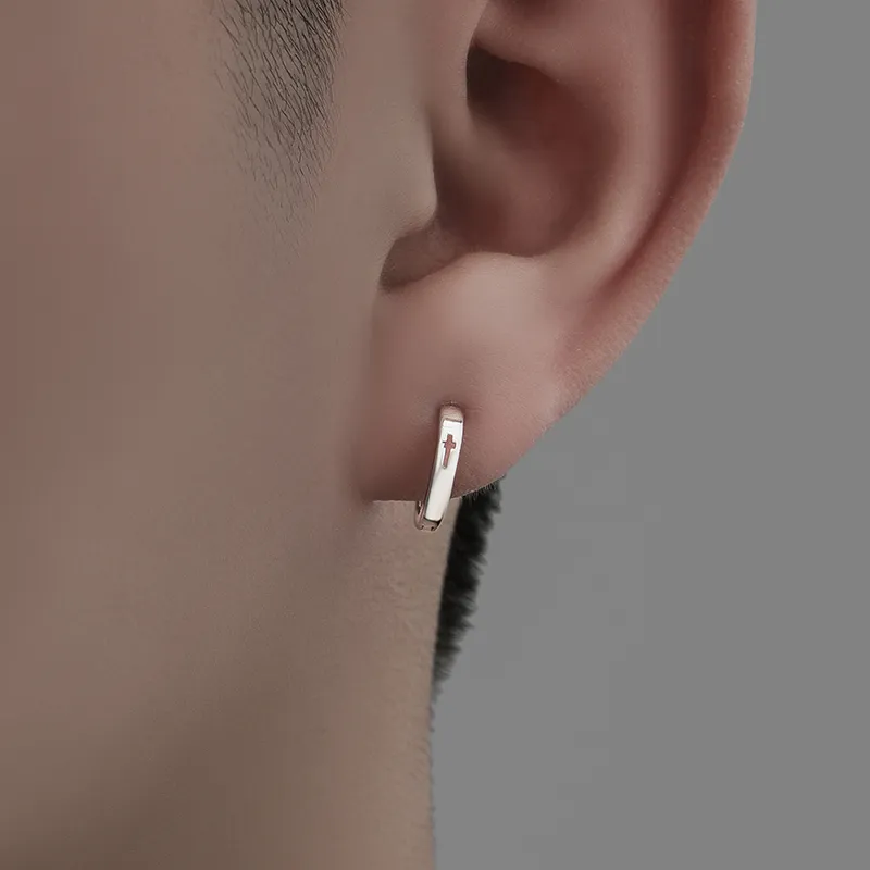 PUENTE 925 Sterling Silver Earrings Men's-2