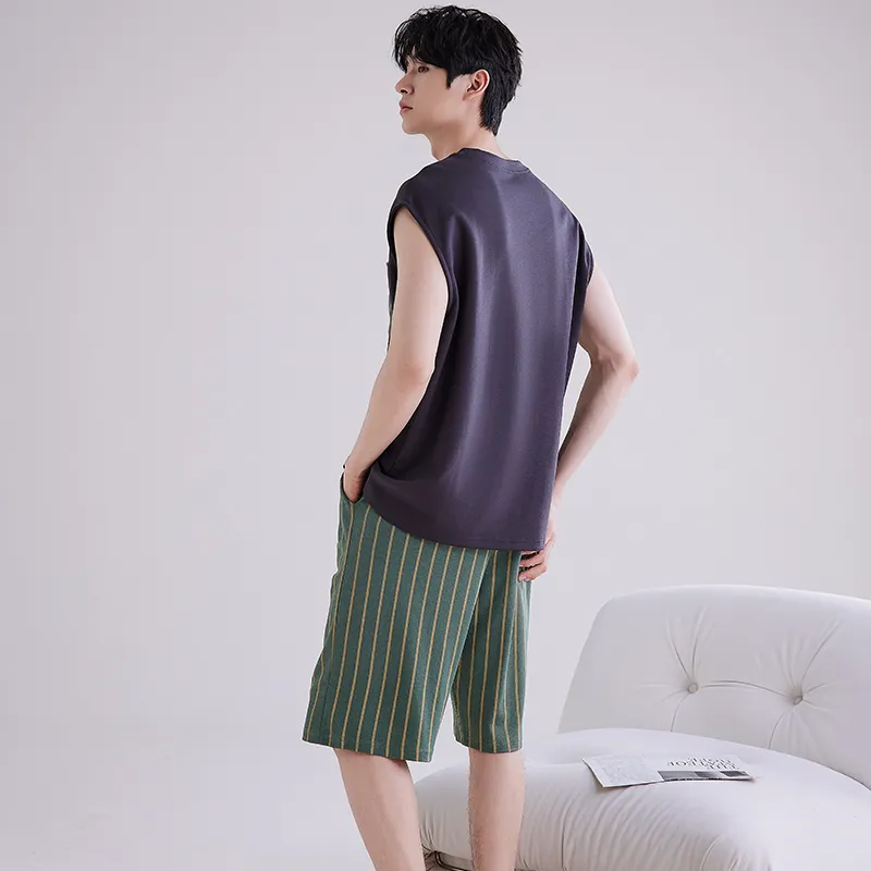 ROUKEER Men Pajama Sets-20