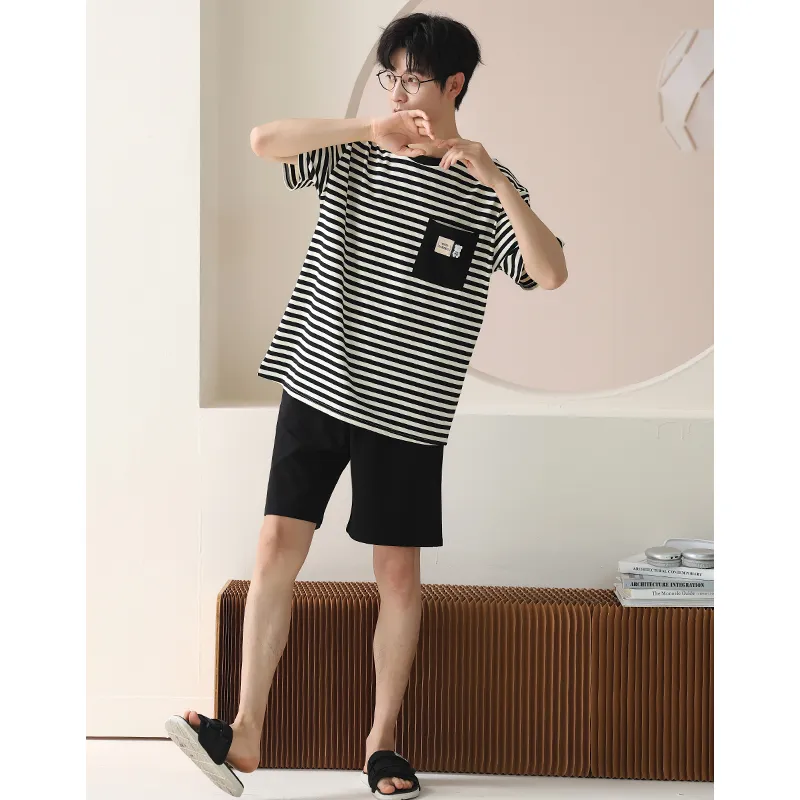 ROUKEER Men Pajama Sets-11