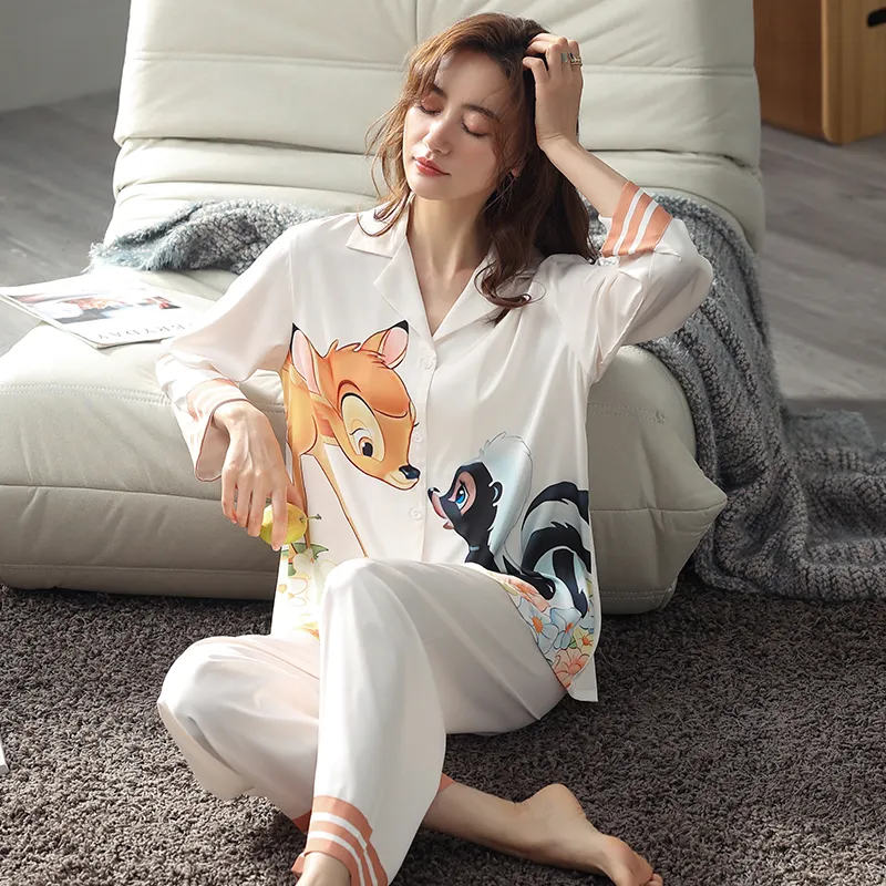 ROUKEER Women's Pajama Sets-17