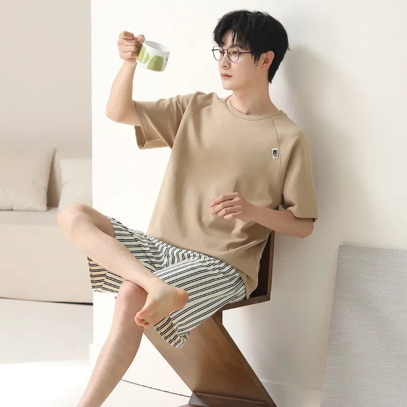 ROUKEER Men Pajama Sets-18