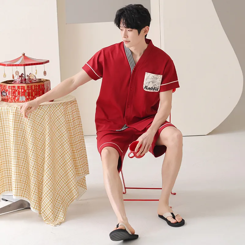 ROUKEER Men Pajama Sets-2