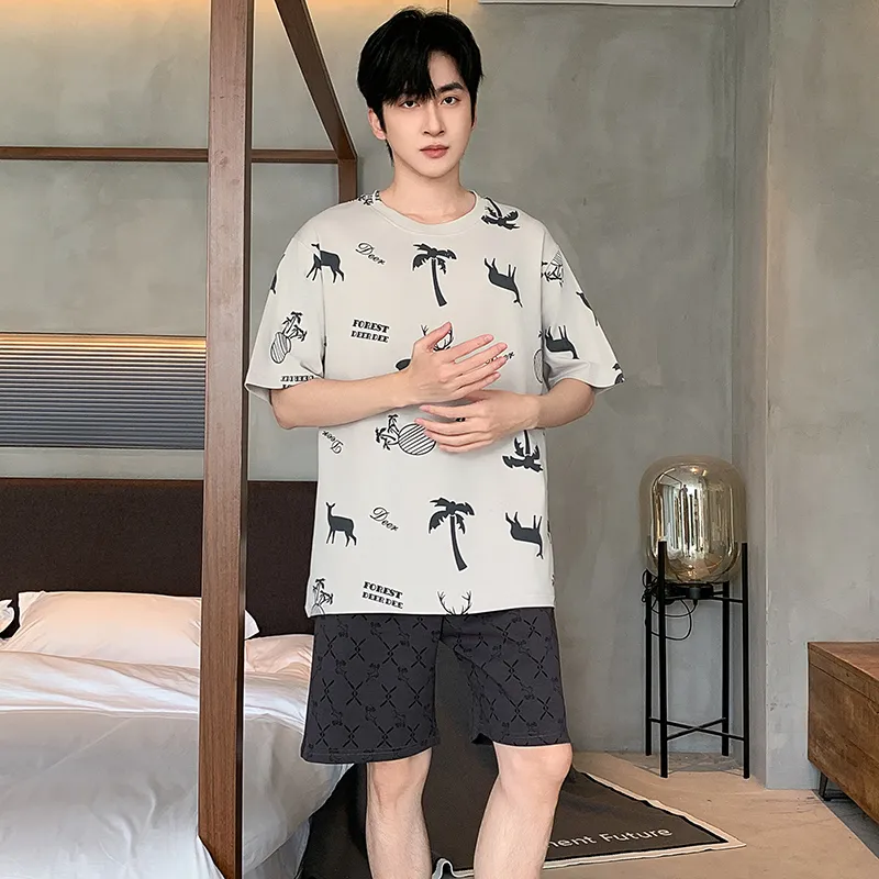 ROUKEER Men Pajama Sets-20