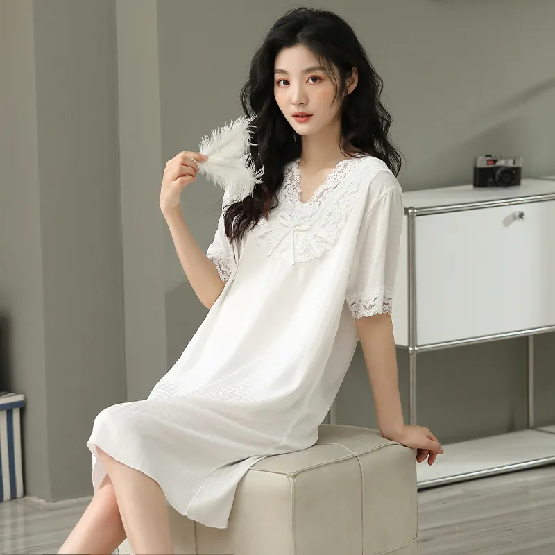 ROUKEER Women's Nightgowns-9