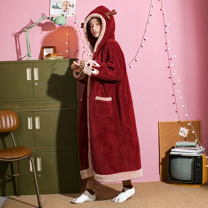 ROUKEER Unisex Bath Robes-5