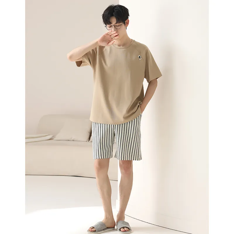 ROUKEER Men Pajama Sets-19