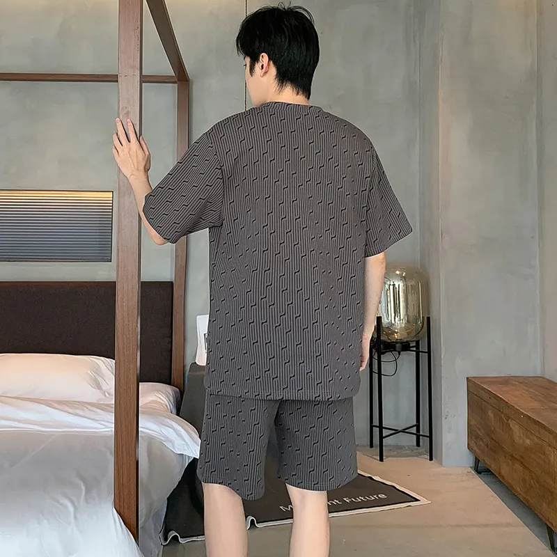 ROUKEER Men Pajama Sets-31