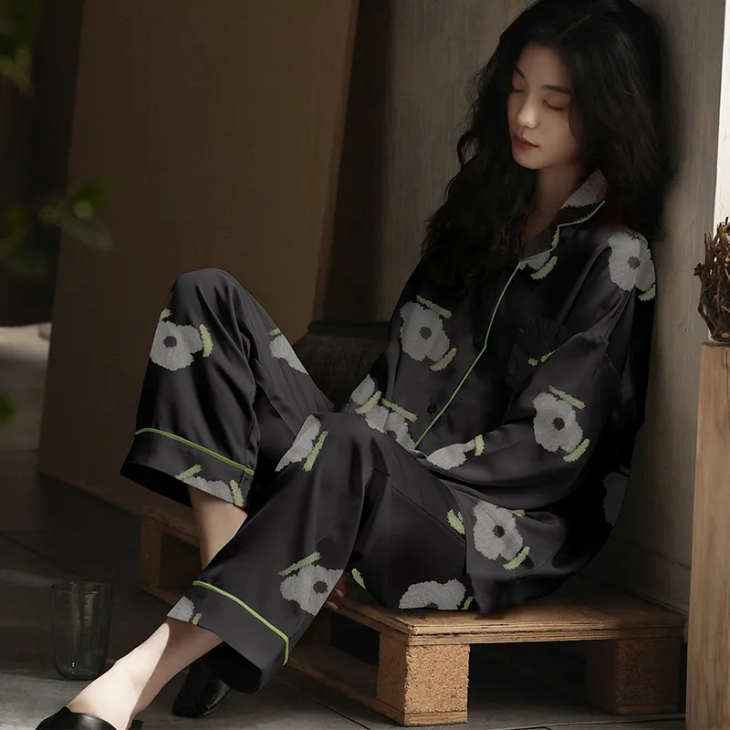 ROUKEER Pajama Set Women's Dark Gray-4
