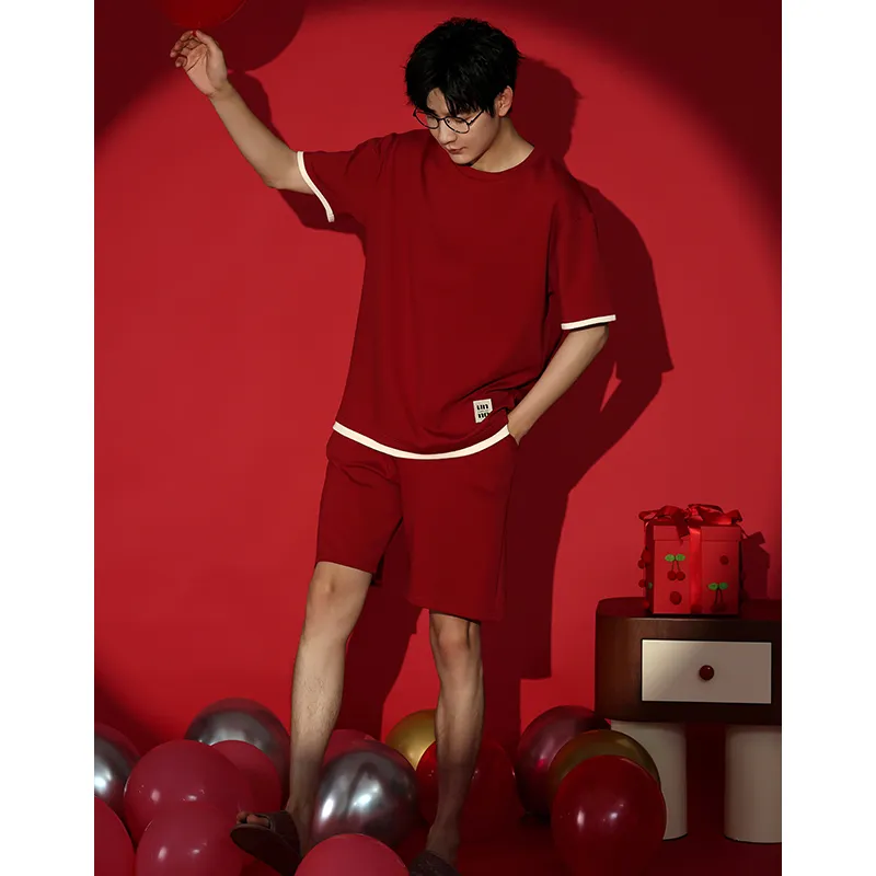 ROUKEER Men Pajama Sets-10