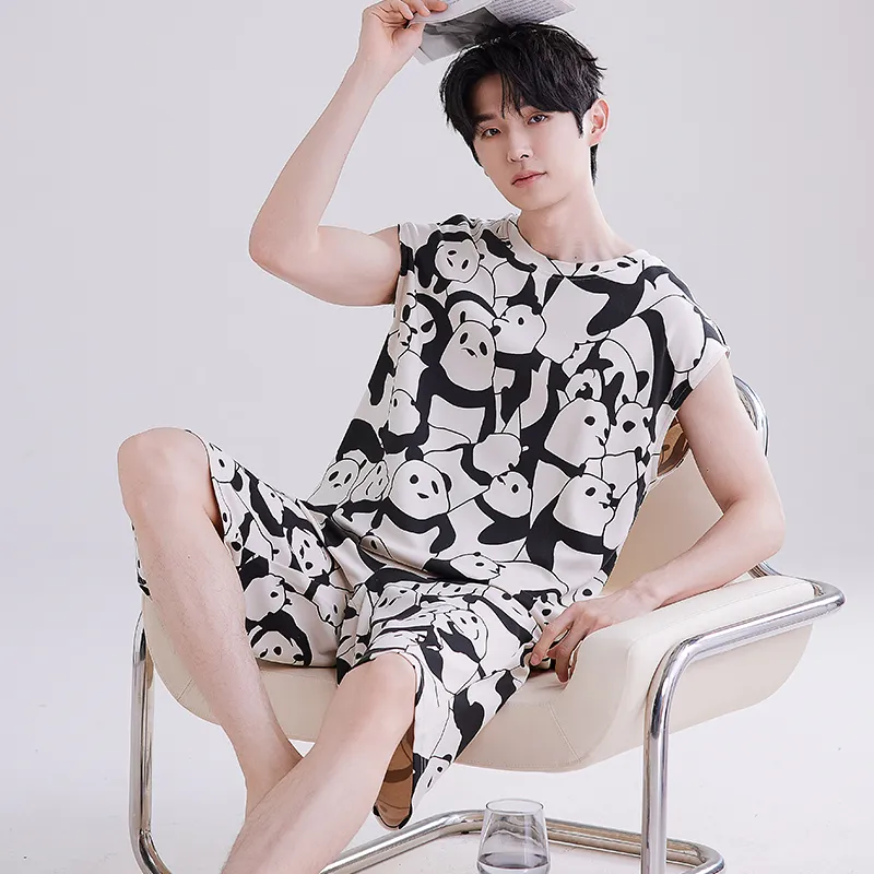 ROUKEER Men Pajama Sets-30