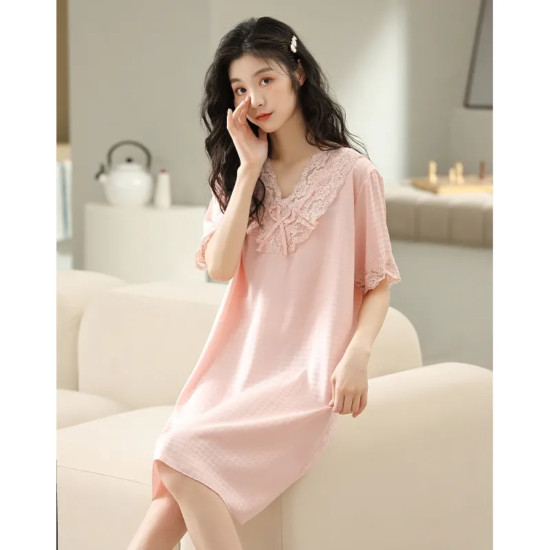 ROUKEER Women's Nightgowns-5
