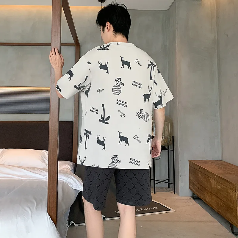 ROUKEER Men Pajama Sets-19