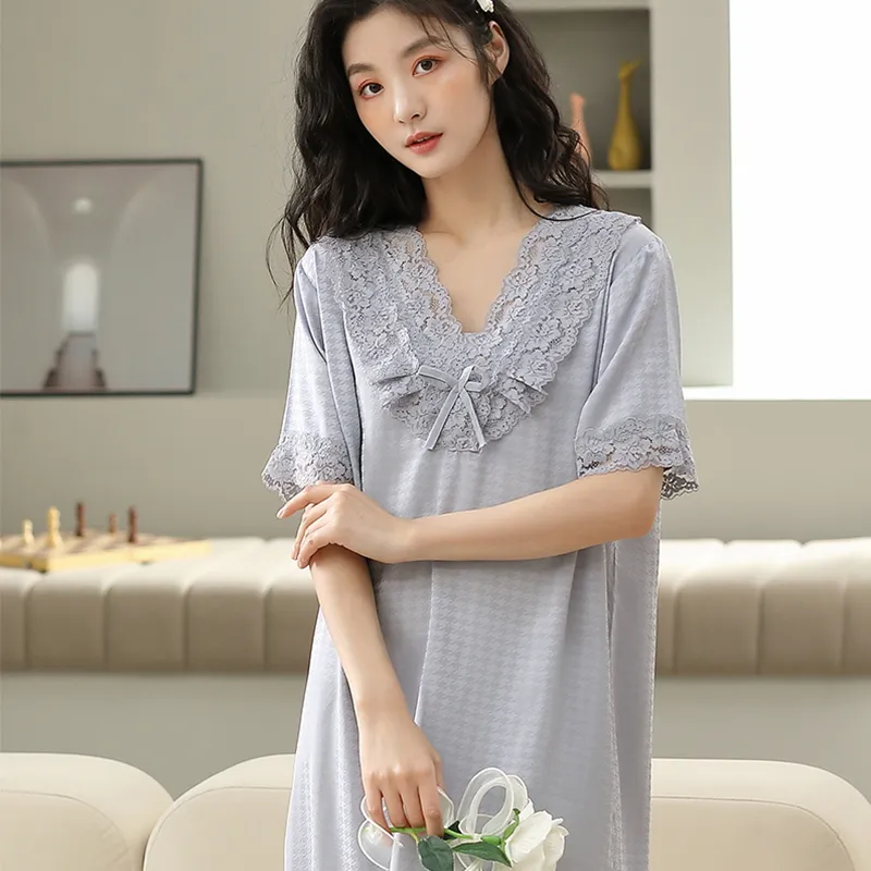 ROUKEER Women's Nightgowns-16