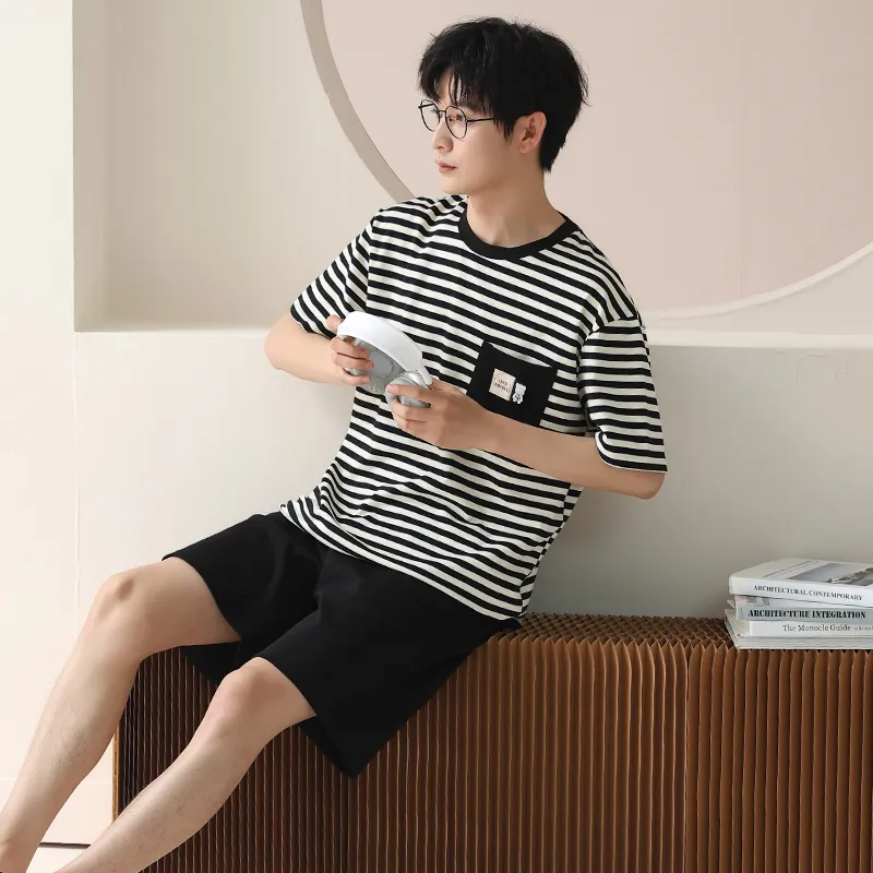 ROUKEER Men Pajama Sets-10