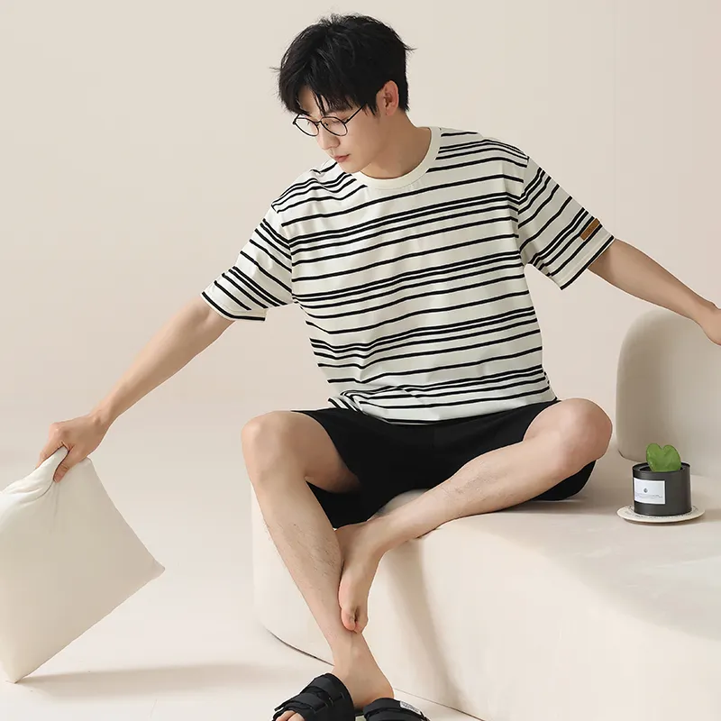 ROUKEER Men Pajama Sets-3